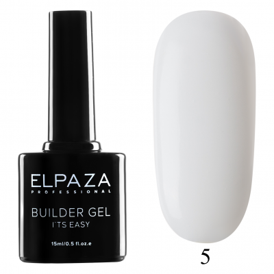 Elpaza Builder Gel it’s easy №5 молочный белый 